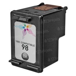 Remanufactured For HP C9364WN 98 Black Ink Cartridge 123inkjets