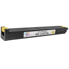 Compatible MX31NTYA Yellow Toner for Sharp