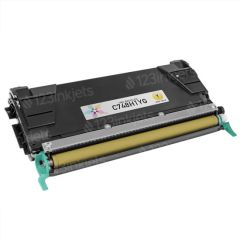 Lexmark Remanufactured C748H1YG HY Yellow Toner