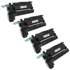 Remanufactured Lexmark C792, Extra HY (Bk, C, M, Y) Toner Cartridges