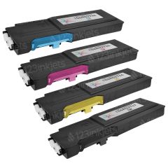 Xerox WorkCentre 6655 Compatible Set of 4 HC Toners: Bk, C, M, Y