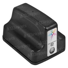 HP 02 Black (Remanufactured C8721WN) Cartridge