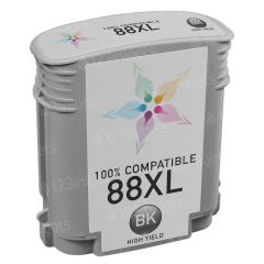 Remanufactured High Yield Black Ink for HP 88XL