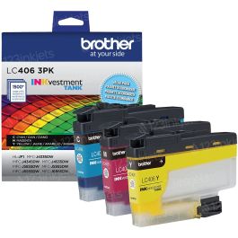 OEM Brother Bulk Set of 3 Ink Cartridges LC406
