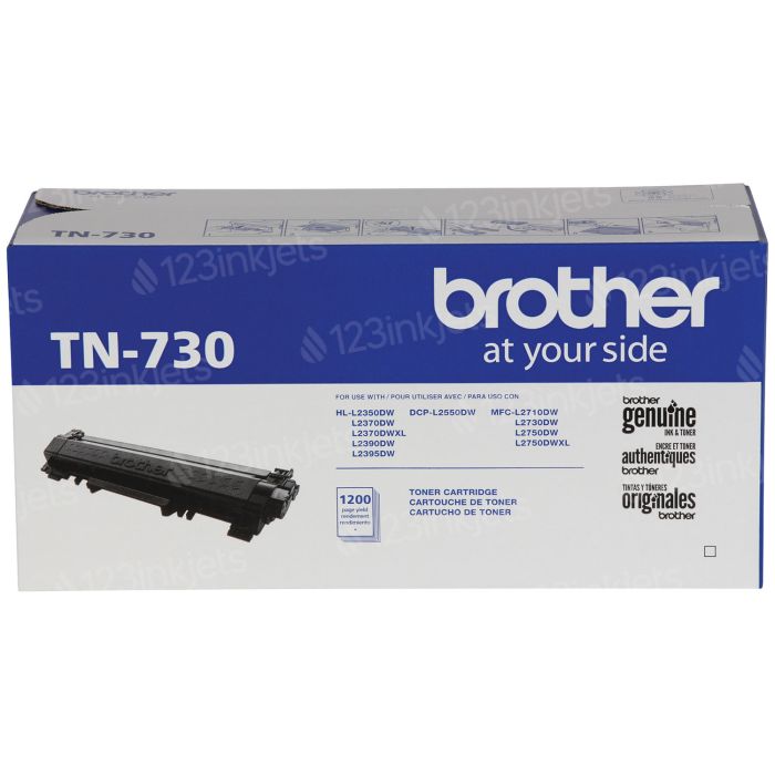 Brother TN730 Toner Cartridge, Black, 2 pk