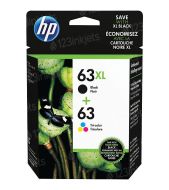 OEM HP L0R48AN Black/Tri-Color Ink, 63XL