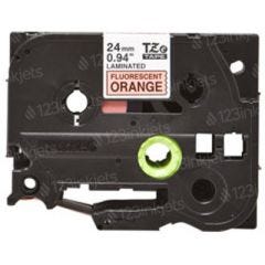 Brother TZeB51 OEM Black on Fluorescent Orange Tape